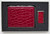 Crocodile Print Red Leather Money Clip + Matching (100s) Nickle-Plated Metal Cigarette Herbal Cigarette Cigar Tobacco Carrying Stash Storage Case