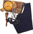 Unisex Cross Back Kitchen Apron With Pockets (Blue Stripes  Adult)
