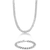 Stainless Steel Curb Chain 22" Necklace and 9" Bracelet Gift Box Set (10 mm)
