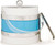 Hand Made in USA Double Walled Turquoise 3Quart Insulated Ice Bucket with Ice Tongs & Clear Lucite Lid and Handle (Two Tone Collection)
