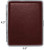 Smooth Burgundy Leather Money Clip + Matching (100s) Nickle-Plated Metal Cigarette Herbal Cigarette Cigar Tobacco Carrying Stash Storage Case