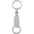 Set of 2 Quick Release, Detachable Valet Keychains With Dual Key Rings (Silver Oblong)