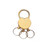 Gold Keychain (Heart Shape Round with three separators)