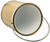 Mr. Ice Bucket By  Hand Made In USA Brushed Gold With Silver Trim Double Walled 5Quart Insulated Ice Bucket With Ice Tongs (Metallic Deco Collection)