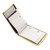 Gold Hand Held Folding Compact Pocket PHONE INDEX