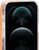 Fluorescent Light and Dark Orange Liquid Sand ShockAbsorbing Protective Case for iPhone 12 Pro Max + Tempered Glass Screen Protector