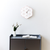 Modern Minimalist Geometric Wall Clock (Red)