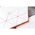 Modern Minimalist Geometric Wall Clock (Red)
