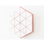 Modern Minimalist Geometric Wall Clock (Red)