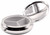 Set of 2 Circular Embossed TripleCompartment Pocket Purse Pill Box & Organizer (Silver Hearts)