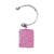 ROSE Keychain with Rectangular Swarovski Rhinestone Crystals