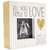 ALL YOU NEED IS LOVE & DOG FRAME