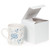 Made in USA 10Count Recycled White Kraft Gift Boxes (4" X 4" X 4") with Tuck Lids for Weddings, Crafting and Baking Packaging Needs