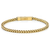 Antiqued GoldPlated Stainless Steel Foxtail Chain 22" Necklace and 9" Bracelet Box Set (4mm)