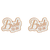 Set of 2 Rose Gold "Bride To Be" Enamel Lapel Pins (0.75" X 0.9")