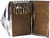 Metallic Hard Case Key Chain Case Wallet  Multiple Key Holder (Silver)