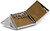 Metallic Hard Case Key Chain Case Wallet  Multiple Key Holder (Silver)