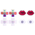Valentine Lover Collection  6 Pairs of Disposable Assorted Shape Breast Petals Nipple Cover Pasties (Valentine's Fun)