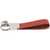 Brick Red Leather Rings Quick Release, Pull Apart Valet Keychain Accessory Detachable for Convenience