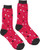 Set of 2 Themed Valentine's Day Crew Socks  One size fits all (14+) (Hearts & Arrows)