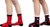 Set of 2 Themed Valentine's Day Crew Socks  One size fits all (14+) (Hearts & Arrows)