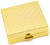 Set of 2 Square Shaped Pocket Purse Pill Box & Organizer (Gold Line Bulb)