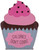 (Cupcake) Calories Don't Count  Rustic Funny Wooden Boxed Sign 6" X 5"