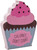 (Cupcake) Calories Don't Count  Rustic Funny Wooden Boxed Sign 6" X 5"