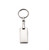 Silver Rectangular Quick Release, Pull Apart Valet Keychain Accessory Detachable for Convenience