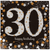 30th Birthday Pack! Disposable Paper Plates, Napkins, Cups & Candles Set for 15 (With free extras)