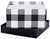 Made in USA Recycled Paper Kraft Boxes  3.25, 4.25 & 5.25  Nested Squared Boxes with Lids (Small Set of 3  Christmas Plaid)