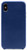 Genuine Cowhide Navy Blue Leather Cell Phone Case for iPhone X & XS