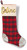 Holiday Christmas Believe 19" Gold Sequin & Plaid Stocking