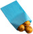 Made in USA 125Count Party Favor Blue Paper Flat Merchandise Bags (8.5" X 11")