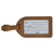 Genuine Cowhide Brown Leather Luggage Suitcase Bag Tags (Pack of 4)