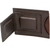 Set of 2  Made in India Genuine Cowhide Slim Leather Front Pocket Wallet and Magnetic Money Clip (Brown)