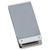 Set of 2 ChromePlated Stainless Steel Money Clip With Leather Insert (Smooth Black)