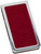 Set of 2 ChromePlated Stainless Steel Money Clip With Leather Insert (Red Lizard)