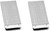 Grecian Key Print | Set of 2 Chrome-Plated Stainless Steel Money Clips