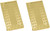 Grecian Key Print | Set of 2 Chrome-Plated Stainless Steel Money Clips