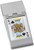 Set of 2 Playing Card Themed ChromePlated Hinged Stainless Steel Money Clips (King of Spades)