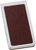 Set of 2 ChromePlated Stainless Steel Money Clip with Leather Insert (Smooth Burgundy)