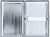 Silver Plate Compact (7 Kings) MetalPlated Cigarette Case & Stash Box