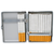 Brown Crocodile Print Leather (Full Pack 100s) Metallic Cigarette Case & Stash Box
