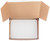Made in USA Recycled White Kraft Cake Box & Rectangular Cake Boards (Pack of 5  Front Loading)