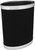 Made in USA 5Gallon Sleek and Stylish Vinyl Mylar Waste Basket (13" X 11") (Faux Black Leather)