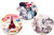 Pack of 3 Round Shaped Folding Compact Pocket Makeup Mirror Double Sided (5X Magnification + 1x Magnification) in Gift Box for Travel, Birthday, Wedding.