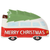Merry Christmas Holiday Bus Shaped 10" Ceramic Accent Plate