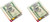 Euro Sign (Hinged) | Set of 2 Chrome-Plated Silver Stainless Steel Money Clips