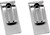 Parallel Lines | Set of 2 Chrome-Plated Stainless Steel Money Clips